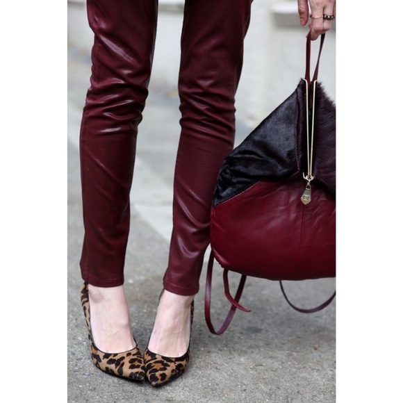 Free People Vegan Leather Pants - Picture 3 of 7